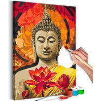 DIY-taulu Artgeist Fiery Buddha, 60x40cm, monivärinen