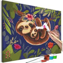 DIY-taulu Artgeist Friendly Sloths, 40x60cm, monivärinen