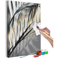 DIY-taulu Artgeist Golden Palm Tree, 60x40cm, harmaa