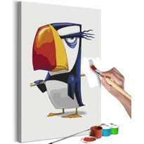 DIY-taulu Artgeist Grumpy Penguin, 60x40cm, monivärinen