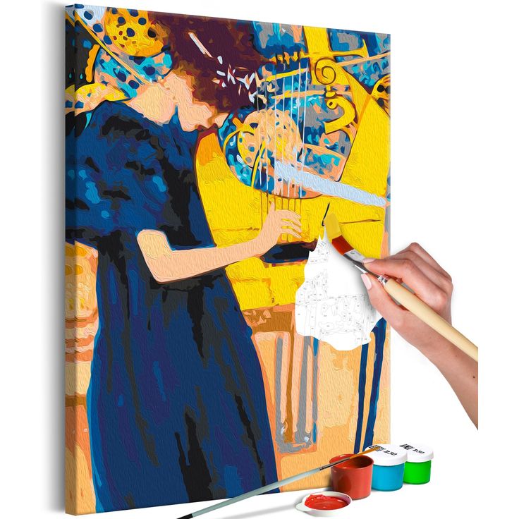 DIY kangas maalaus - Gustav Klimt: Music