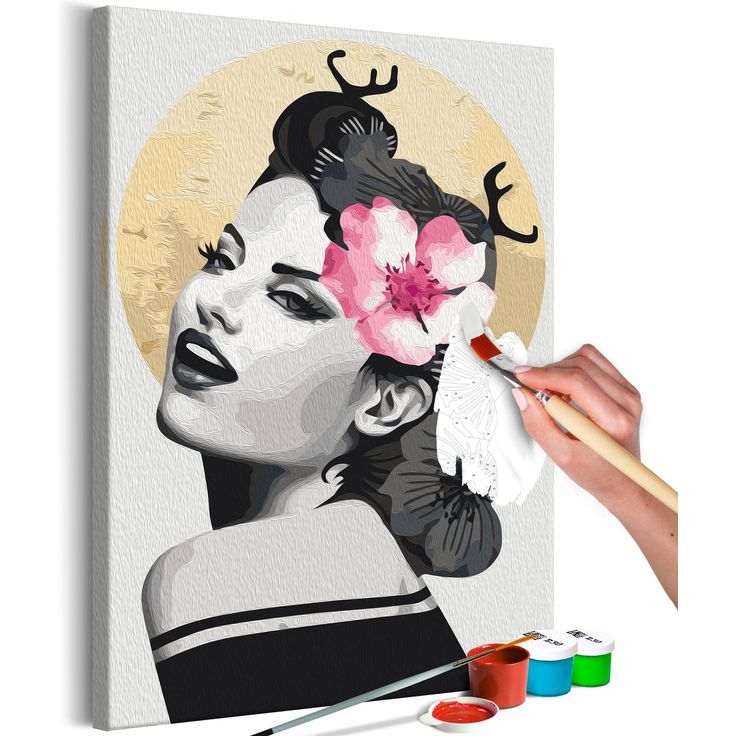 DIY kangas maalaus - Happy Pin Up