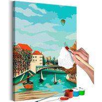DIY-taulu Artgeist Henri Rousseau Study for View of the Pont de S?vres, 60x40cm, beige