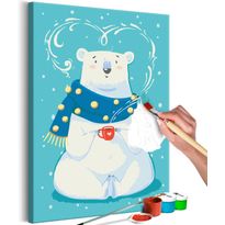DIY-taulu Artgeist Hot Chocolate Lover, 60x40cm, turkoosi