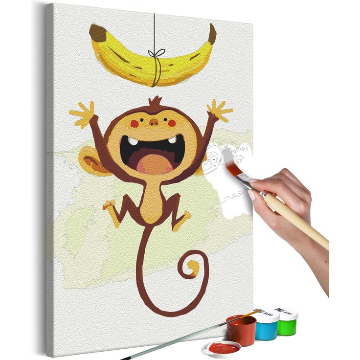 DIY kangas maalaus - Hungry Monkey