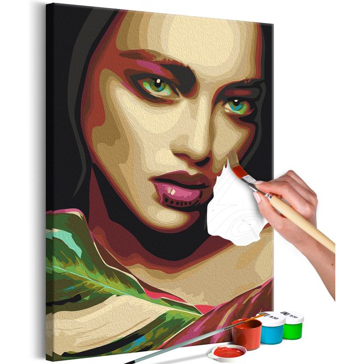 DIY kangas maalaus - Indian Beauty