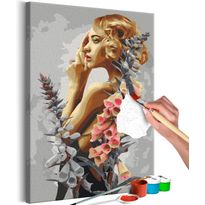 DIY-taulu Artgeist Lady Bell, 60x40cm, harmaa