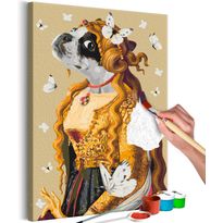 DIY-taulu Artgeist Lady Pug, 60x40cm, beige