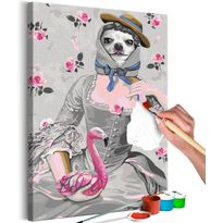 DIY-taulu Artgeist Lady Rosa, 60x40cm, harmaa