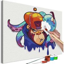 DIY-taulu Artgeist Monkey Graffiti, 40x60cm, monivärinen