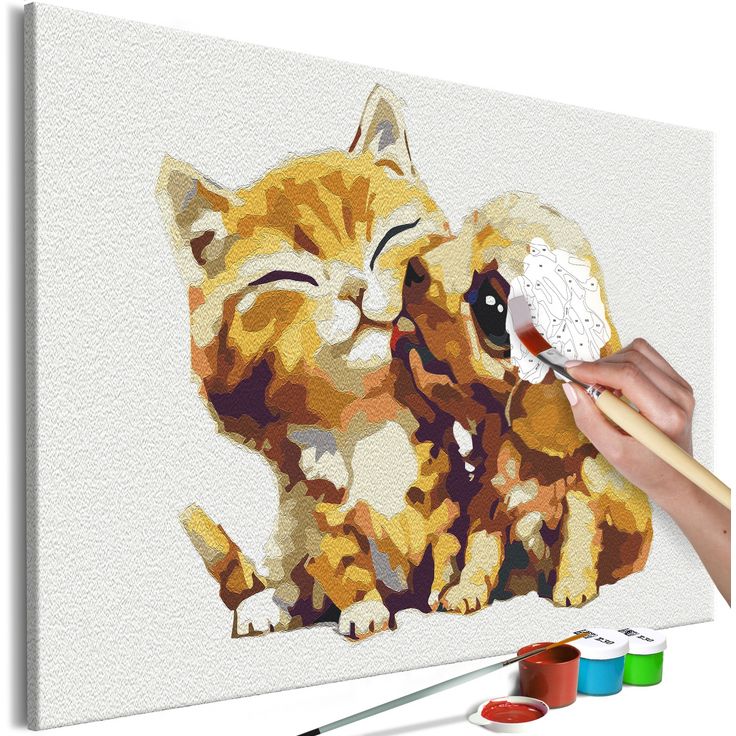 DIY kangas maalaus - Non-Obvious Love