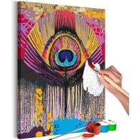 DIY-taulu Artgeist Peacock Composition, 60x40cm, beige