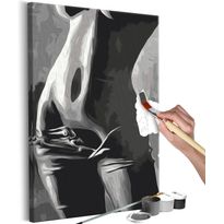 DIY-taulu Artgeist Perfect Body, 60x40cm, mustavalkoinen