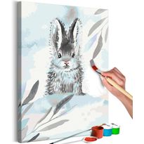 DIY-taulu Artgeist Sweet Rabbit, 60x40cm, mustavalkoinen