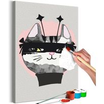 DIY-taulu Artgeist The Cat Burglar, 60x40cm, harmaa