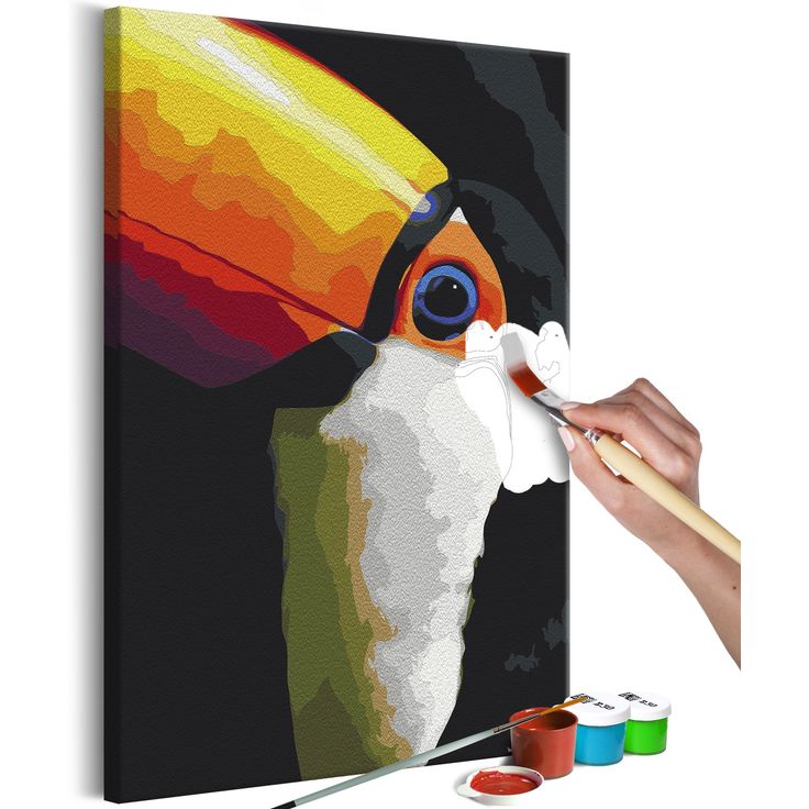 DIY kangas maalaus - Toucan