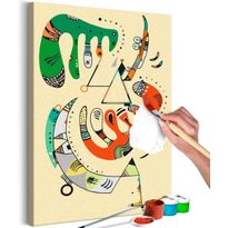 DIY-taulu Artgeist Vasily Kandinsky: Vert et rouge, 60x40cm, beige