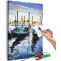 DIY-taulu Artgeist Venetian Boats, 60x40cm, monivärinen
