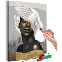 DIY-taulu Artgeist Wings on the Head, 60x40cm, harmaa