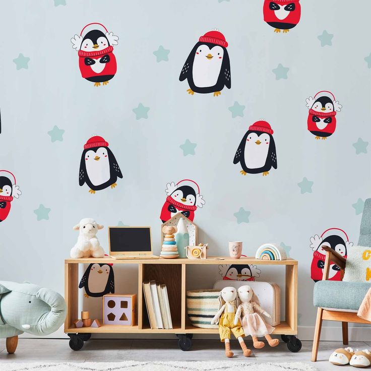 CONFIGURABLE PÄÄTUOTE - Valokuvatapetti - Brawling Penguins 78328