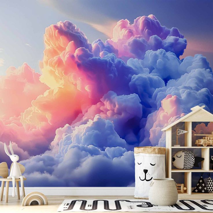 CONFIGURABLE PÄÄTUOTE - Valokuvatapetti - Clouds Like Painted: Artistic Brushes of Dawn Painting the Sky 41673