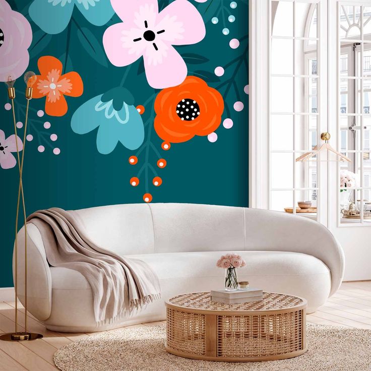 CONFIGURABLE PÄÄTUOTE - Valokuvatapetti - Colorful Bloom - Third Variant 52631