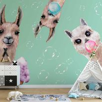Kuvatapetti Artgeist Crazy Llamas, eri vaihtoehtoja