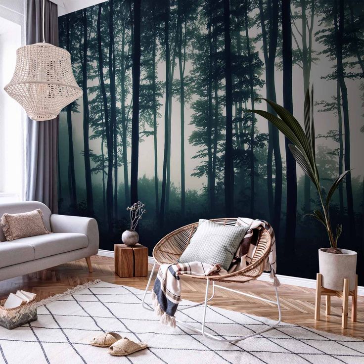 CONFIGURABLE PÄÄTUOTE - Valokuvatapetti - Dark Forest 82059
