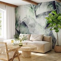 Kuvatapetti Artgeist Eclectic jungle - plant motif with exotic leaves with texture, eri vaihtoehtoja