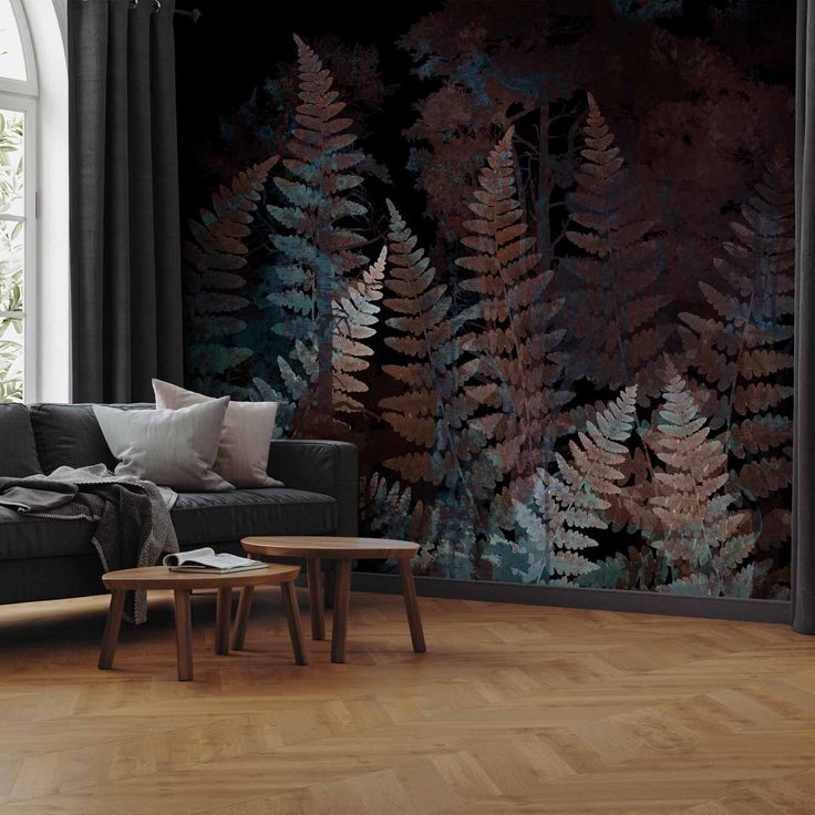 CONFIGURABLE PÄÄTUOTE - Valokuvatapetti - Ferns in the Woods - Third Variant 45808