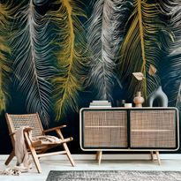 Kuvatapetti Artgeist Gilded Feathers, eri vaihtoehtoja