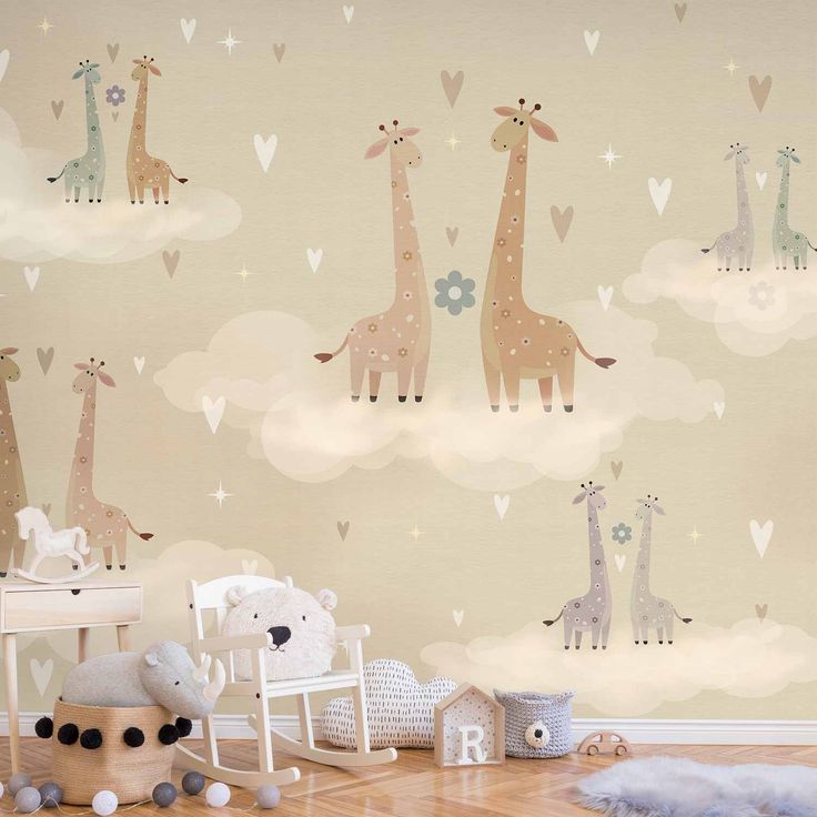 CONFIGURABLE PÄÄTUOTE - Valokuvatapetti - Giraffes in Love 25511