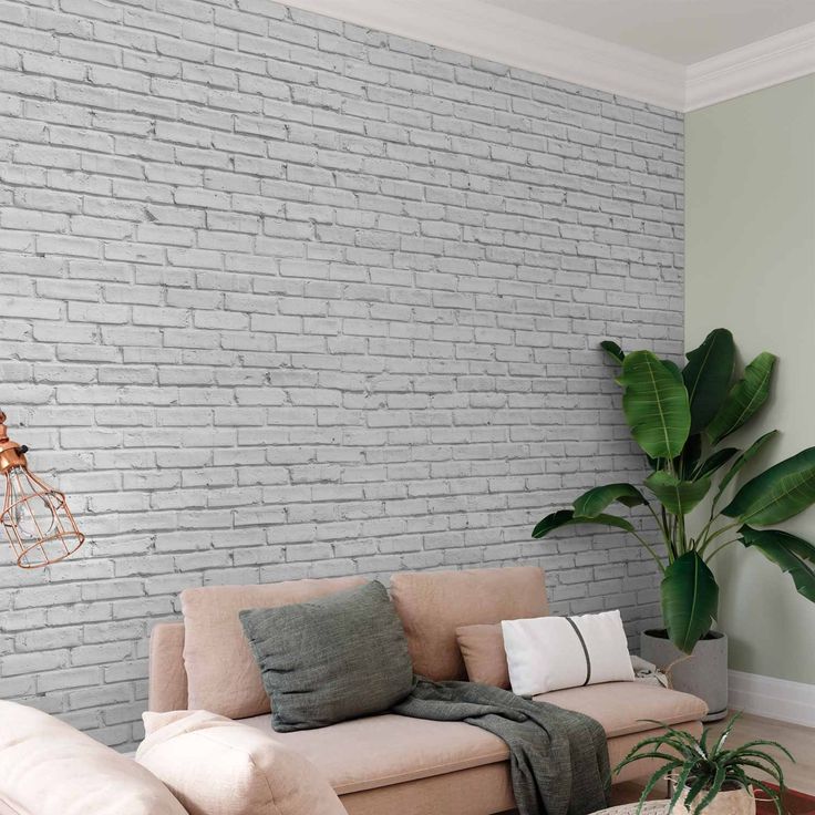 CONFIGURABLE PÄÄTUOTE - Valokuvatapetti - Gray Brick 93475