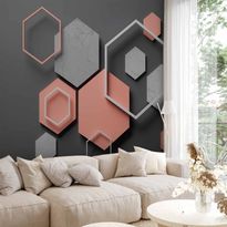 Kuvatapetti Artgeist Hexagon Plan, eri vaihtoehtoja