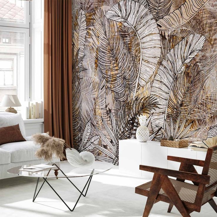 CONFIGURABLE PÄÄTUOTE - Valokuvatapetti - Honey Plumes 66230