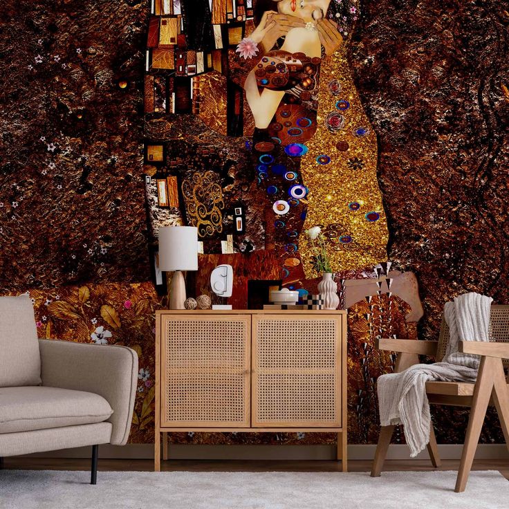 CONFIGURABLE PÄÄTUOTE - Valokuvatapetti - Klimt inspiration - Image of Love 74603