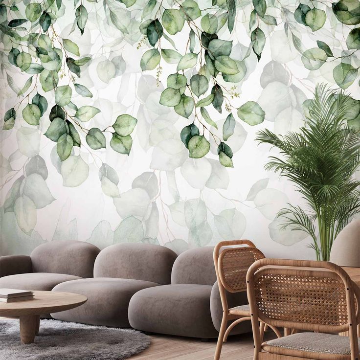CONFIGURABLE PÄÄTUOTE - Valokuvatapetti - Leaves Lightness 74400