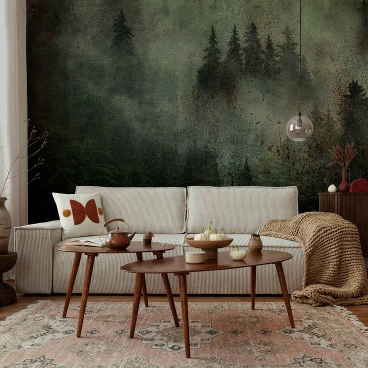 CONFIGURABLE PÄÄTUOTE - Valokuvatapetti - Misty Beauty of the Forest 83275