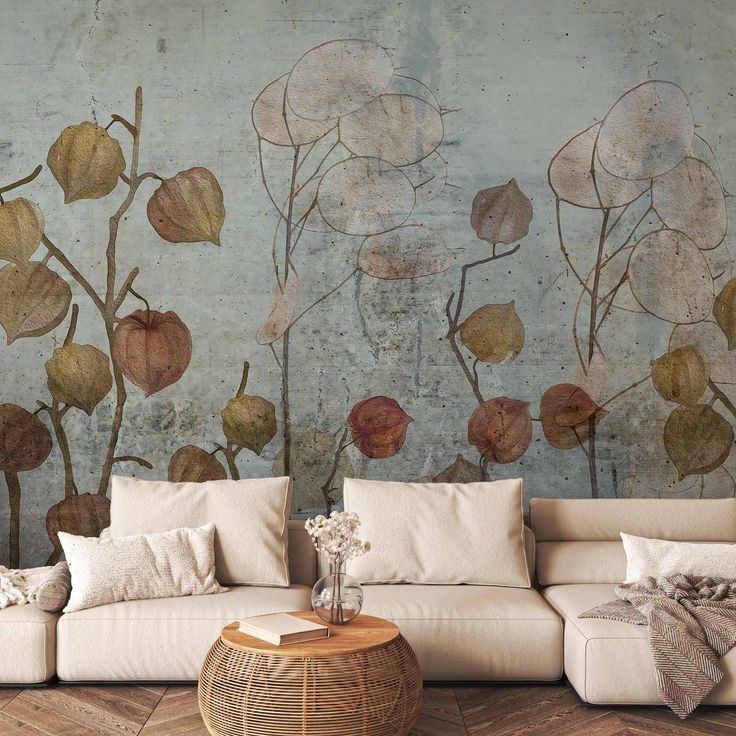 CONFIGURABLE PÄÄTUOTE - Valokuvatapetti - Painted Lunaria 83933