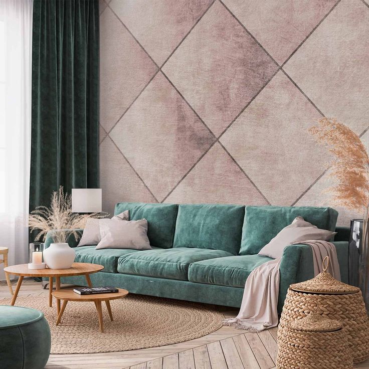 CONFIGURABLE PÄÄTUOTE - Valokuvatapetti - Perfect cuts - geometric symmetrical tiled pattern with pattern 08336