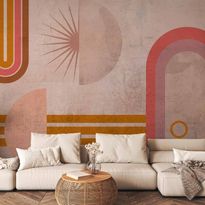 Kuvatapetti Artgeist Pink Arcs, eri vaihtoehtoja
