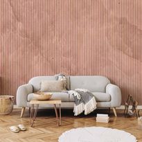 Kuvatapetti Artgeist Pink reed - solid background with textured vertical stripes with pattern, eri vaihtoehtoja