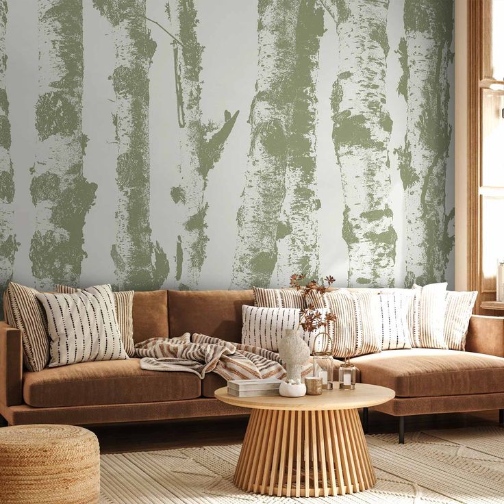 CONFIGURABLE PÄÄTUOTE - Valokuvatapetti - Stately Birches - Third Variant 12992