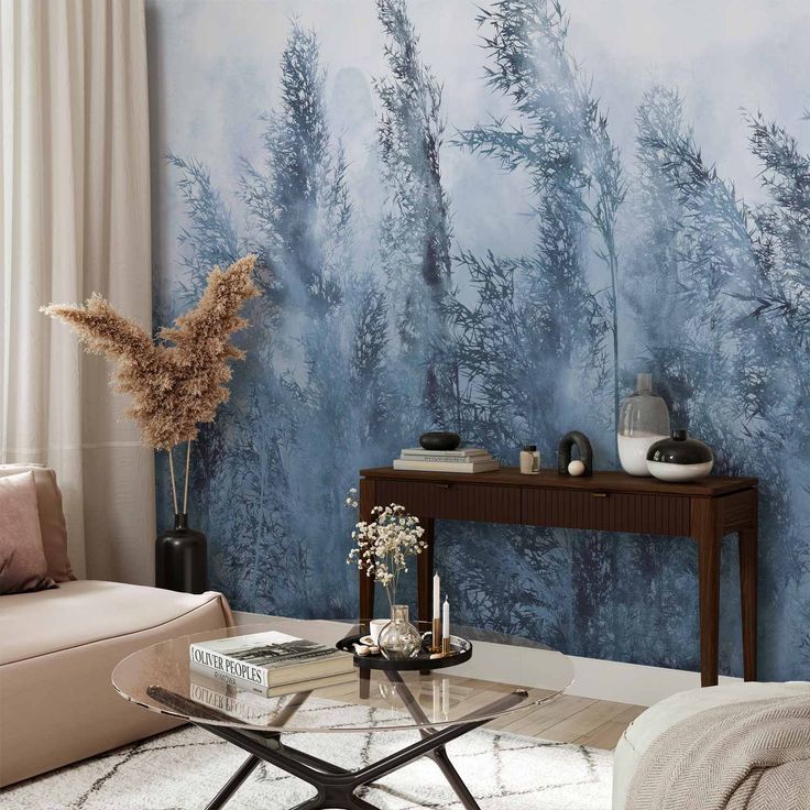 CONFIGURABLE PÄÄTUOTE - Valokuvatapetti - Tall Grasses - Grey 17638