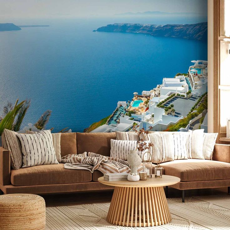 CONFIGURABLE PÄÄTUOTE - Valokuvatapetti - View on Santorini 65602