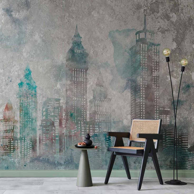 CONFIGURABLE PÄÄTUOTE - Valokuvatapetti - Watercolour City 68737