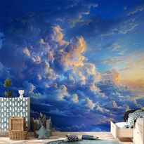 Kuvatapetti Artgeist When the Sky Becomes a Canvas: Artistic Creation of Nature in the Clouds, eri vaihtoehtoja
