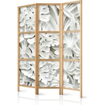 Japanilainen sermi Artgeist Alabaster Garden I, 172x135cm, harmaa