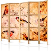 Japanilainen sermi Artgeist Bird Radio, 172x225cm, beige