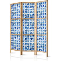 Japanilainen sermi Artgeist Ceramic Tiles Traditional Portuguese Blue Tiles Azulejos, 172x135cm, sininen